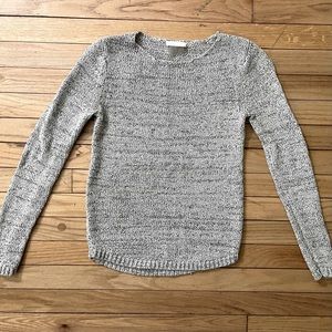 Fitted Marble Knit Sweater